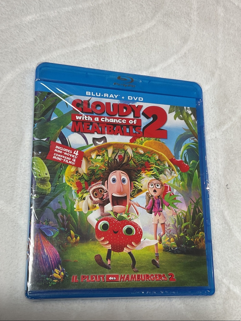Cloudy with a Chance of Meatballs 2 Blu-ray DVD - Bright Multicolor Cover
